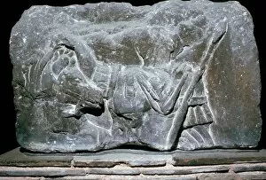 Castor Gallery: Depiction of Pollux with a horse, 1st century