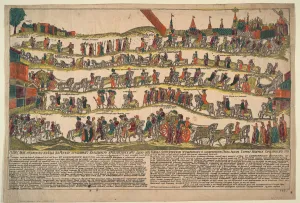 Popular Prints: Depiction of the procession to Moscow of the Turkish Ambassador to the Imperial Court