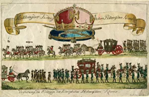 Depiction of the Royal Bohemian Crown: Presentation of the entry of the Royal Bohemian Crown, 1743