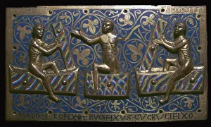 Getting Up Prints: Depiction of saints rising from their tombs at the time of the Crucifixion, 13th century