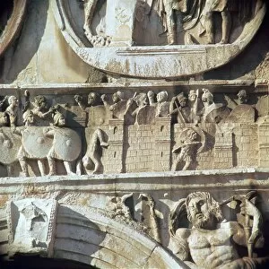 Arch Of Constantine Collection: Depiction of the siege of Verona on the Arch of Constantine, 4th century BC