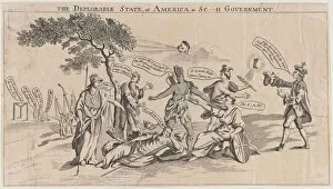 Britannia Collection: The Deplorable State of America, or Sc___h Government, March 22, 1765. March 22, 1765. Creator: Anon