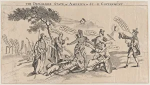 The Deplorable State of America, or Sc___h Government, March 22, 1765 Britannia Collection: The Deplorable State of America, or Sc___h Government, March 22, 1765. March 22, 1765. Creator: Anon