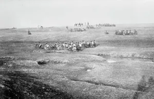 Deploying troops at Kartal Teji against Adrianople, 1912. Creator: Bain News Service
