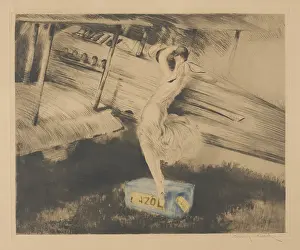 Aviation Prints: Before the deployment, 1925. Creator: Icart, Louis Justin Laurent (1888-1950)