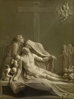 Trompe Loeil Collection: Deposition (after Antonio Canova), 1800. Creator: Bernardino Nocchi