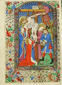 Pliers Prints: The Deposition; Book of Hours, about 1430-1440. Creator: Fastolf Master
