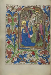 Deposition Prints: The Deposition; Book of Hours, about 1450-1455. Creator: Master of the Lee Hours