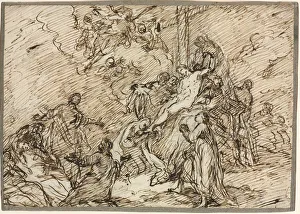 The Deposition (recto), second half 18th century. Creator: Christian Wink (German, 1738-1797)