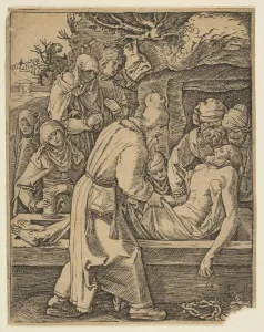 The Deposition, from The Small Passion (copy). n. d. Creator: Marcantonio Raimondi