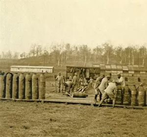Storage Gallery: Depot for large shells, c1914-c1918