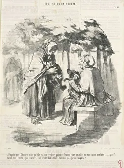 Old Women Prints: Depuis que Zémire sait qu'elle va me couter quinze francs