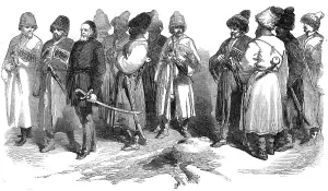 Caucasus Asia Prints: Deputation of Circassian Chiefs to the Sultan, 1856. Creator: Unknown