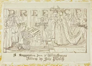 Charles Samuel Keene Collection: A Deputation from the Whitefriars, 1870 / 91. Creator: Charles Samuel Keene