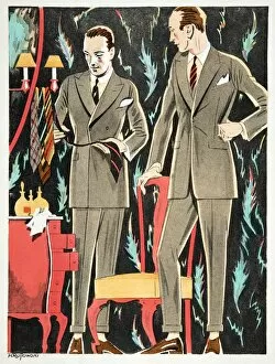Der Arbiter, outfits by Fasskessel & Muntmann, from Styl, pub. 1922 (pochoir Print)