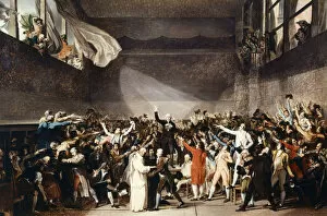 Musee Carnavalet Collection: Der Ballhausschwur (Le Serment du Jeu de paume), 1791