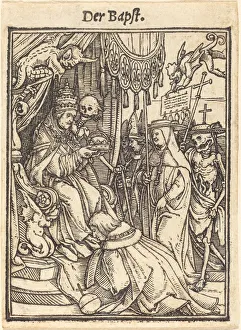 Cardinal Collection: Der Bapst. Creator: Hans Holbein the Younger