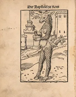 Calvin Gallery: Der Bapstesel zu Rom (The Papal Ass or The Pope Ass of Rome), 1523