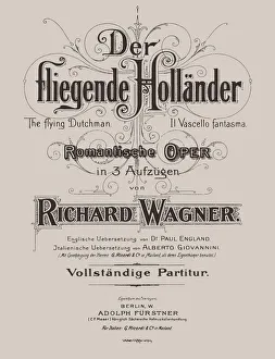 Der fliegende Hollander (The Flying Dutchman), Berlin, Adolph Furstner, ca 1887