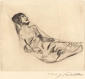 In der hangematte II (In the Hammock II), 1920. Creator: Lovis Corinth