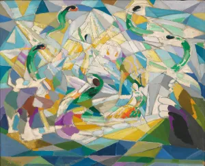 Precisionism Prints: Der Rosenkavalier, 1913-1914. Creator: Stella; Joseph (1877-1946)