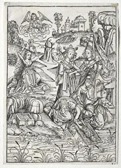 Der Schatzbehalter: Moses Found by Pharaohs Daughter (recto), 1491. Creator: Michael Wolgemut