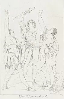 Fuseli Jean Henri Gallery: Der Schweizerbund (The Oath on the Rütli), 1806. Creator: Franz Hegi