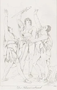 Oath Gallery: Der Schweizerbund (The Oath on the Rütli), 1806. Creator: Franz Hegi