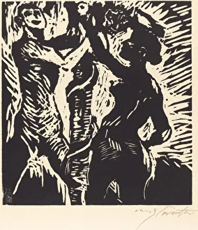 Garden Of Eden Gallery: Der Sündenfall (Adam and Eve), 1919. Creator: Lovis Corinth