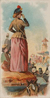 Derby Day Prints: Derby Day, England, from the Holidays series (N80) for Duke brand cigarettes, 1890. 1890
