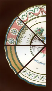 Derbyshire Prints: Derby patterns of dinner and dessert services, 1876. Artist: Hall & England