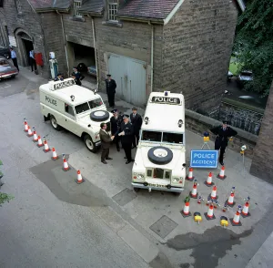 Derbyshire Police Commissioner taking delivery of two new Land Rovers, Matlock, Derbyshire, 1969