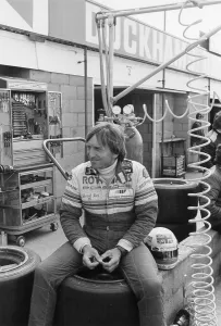 Pits Prints: Derek Bell in the pits