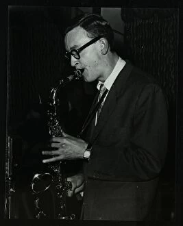 Alto Sax Collection: Derek Humble playing alto saxophone at the Civic Restaurant, College Green, Bristol, 1955