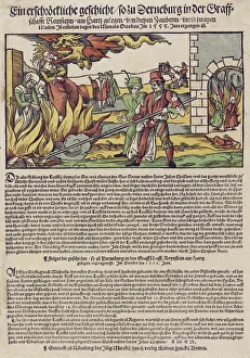 The Derenburg witch trial. Popular print , 1555 The Derenburg witch trial. Popular print , 1555