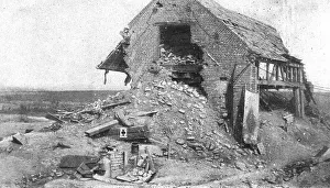 War Damage Prints: Derriere la bataille, au Sud de la Somme: Le travail de notre artillerie sur les defenses