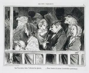 Complaining Prints: Des Parisiens dans l'attente du plaisir.. 1855. Creator: Honore Daumier