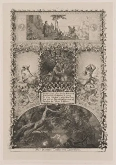 Etching On Chine Coll Prints: Des Pfarrers Tochter von Taubenhein (The Parson's Daughter from Taubenhain)