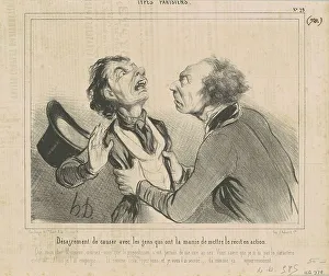 Assault Prints: Désagrément de causer avec les gens... 19th century. Creator: Honore Daumier