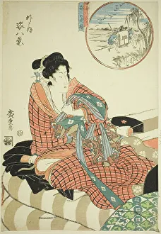 Mattress Prints: Descending Geese at the Rice Fields (Tanbo no rakugan) and Evening Bell of the Mornin