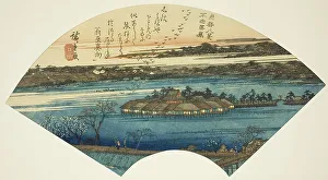 Aiban Prints: Descending Geese at Shinobazu Pond (Shinobazu rakugan)