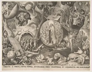 Monster Prints: The Descent of Christ Into Limbo, ca. 1561. Creator: Pieter van der Heyden