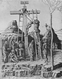 Alfred Whitman Gallery: The Descent from the Cross, 1475. Artist: Andrea Mantegna
