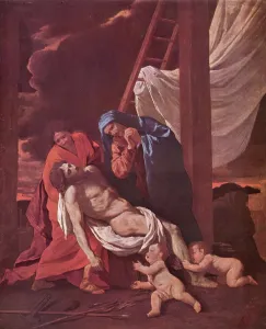 Ladder Prints: Descent from the Cross, 1630. Creator: Nicolas Poussin