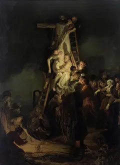 Rembrant Van Rijn Prints: The Descent from the Cross, 1634. Creator: Rembrandt Harmensz van Rijn