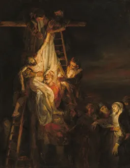 Rembrant Van Rijn Prints: The Descent from the Cross, 1650 / 1652. Creators: Rembrandt Workshop