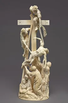Bone Prints: Descent from the Cross, 1653. Creator: Adam Lenckhardt (German, 1610-1661)