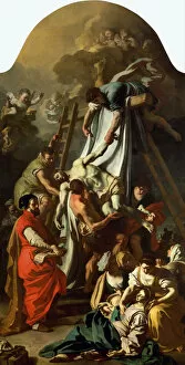 Cross Gallery: The Descent from the Cross, 1729. Artist: Solimena, Francesco (1657-1747)