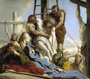 Tiepolo Prints: The Descent from the Cross, 1772. Artist: Tiepolo, Giandomenico (1727-1804)