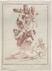 The Descent from the Cross, 1773. Creator: Gilles Demarteau (French, 1722-1776)